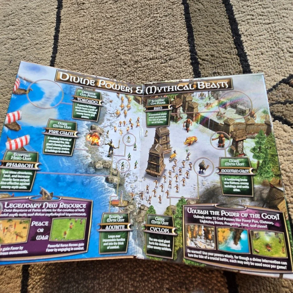 Age of Mythology PC Game Big Box 2002 Ensemble Studios Microsoft RTS Vintage